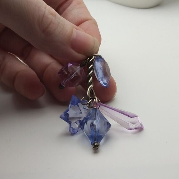 Jumble beaded crystal faceted‎ Starfire necklace pendant